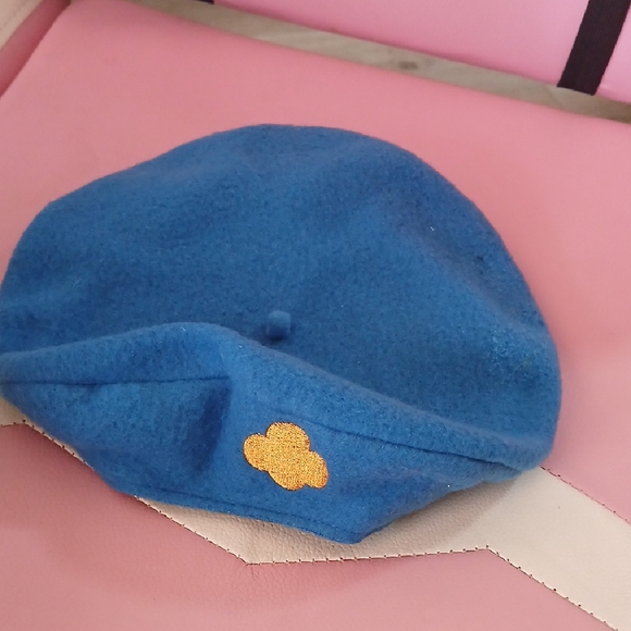 Charming Kids Blue Beret with Gold Accent - Picture 1 of 5